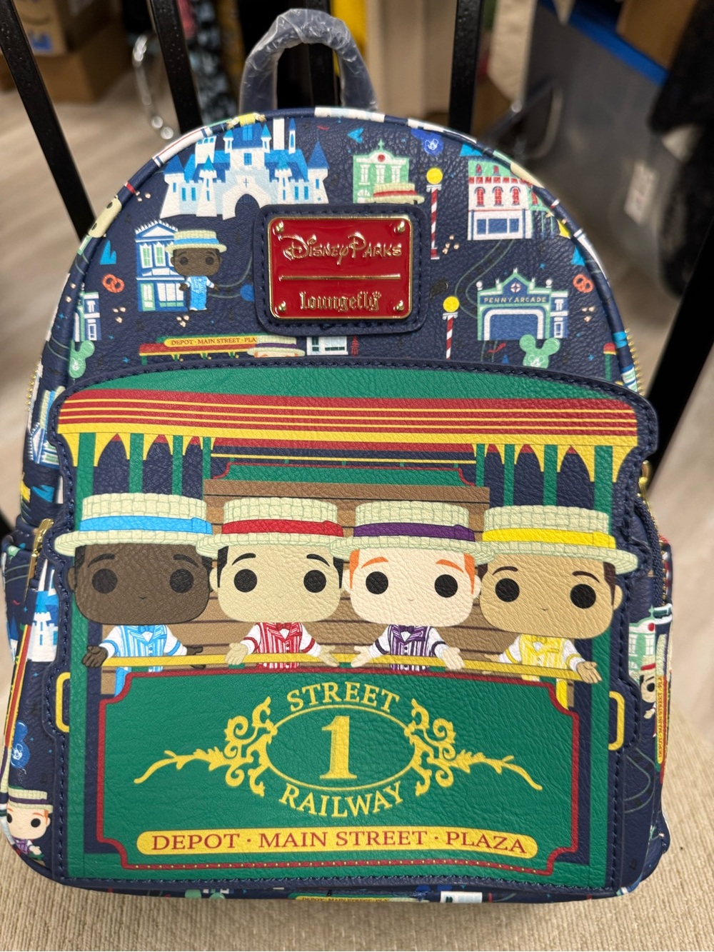 Disney Parks Dapper Dan Loungefly Mini Backpack Funko Pop Mainstreet U.S.A NWOT